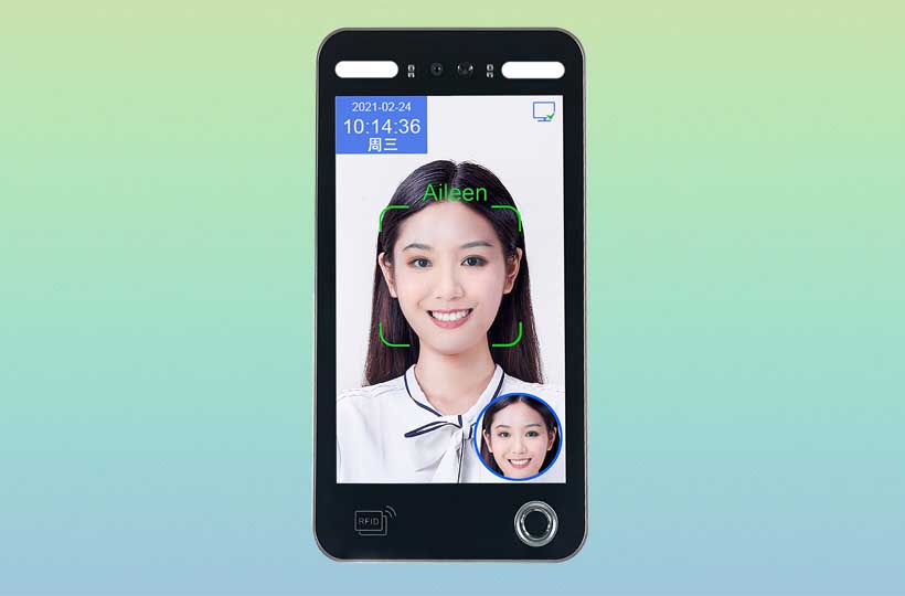 TM-AI10FE dynamic facial recognition access control attendance terminal
