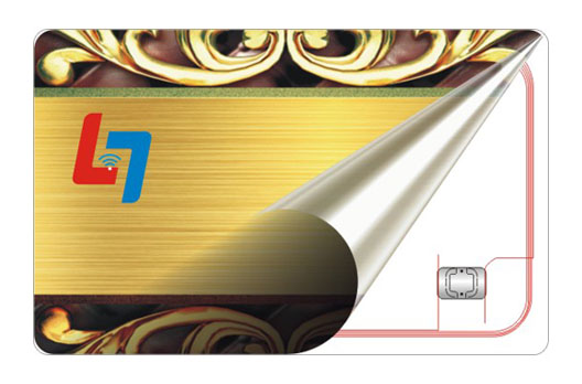 Brushed card